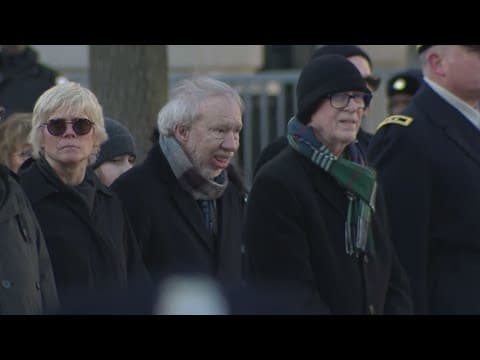 Jimmy Carter's family watches transfer ceremony at U.S. Navy Memorial in DC