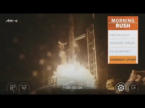 SpaceX rocket launches overnight
