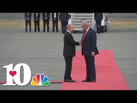 History unfolding in Anchorage, Alaska as Trump holds meeting with Putin