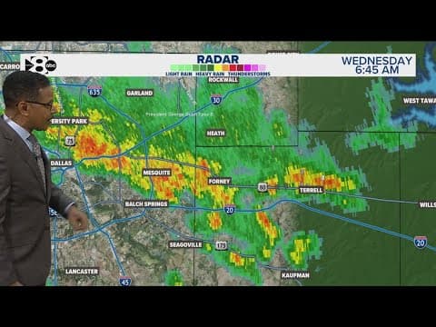 DFW Weather: Rain moving through North Texas this morning