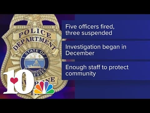 Five La Vergne officers fired amid sex investigation
