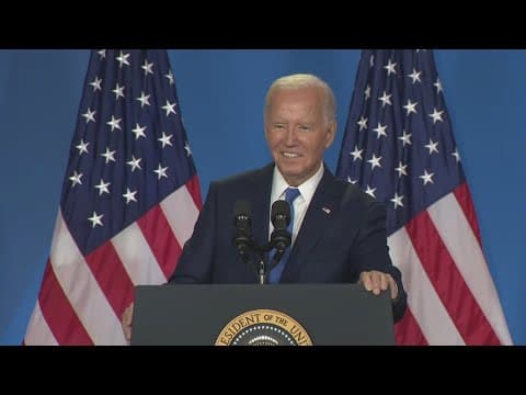 President Biden holds news conference following last month's shakey debate performance