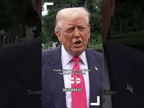 President Trump claims Obama and Biden “made up” the Epstein files in a Tuesday press gaggle
