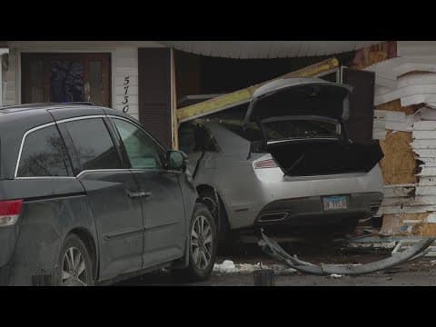 Indianapolis woman wanted by police after crashing stolen car into a house