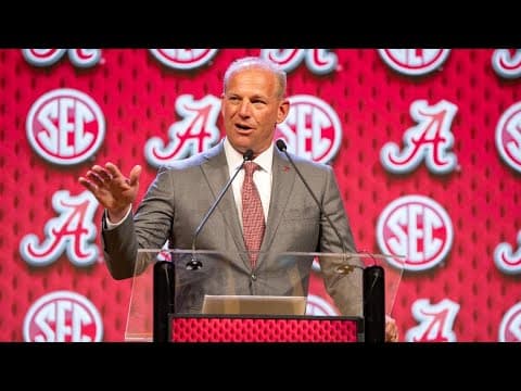 What record will Bama finish with in 1st season without Saban? | 2024 SEC Media Days
