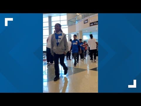 Jr. NBA kids arrive at Indiana Convention Center for All-Star Weekend