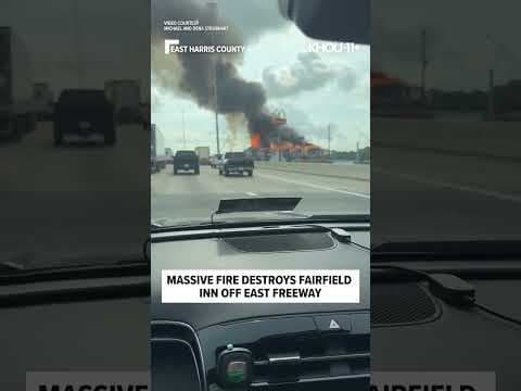 Fire rips through Fairfield Inn off East Freeway, Friday, May 23 | No injuries reported