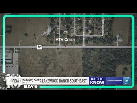 FHP: 9-year-old driving ATV crashes into car while crossing road in Pasco County