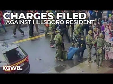 Protester accused of assaulting federal officer at Portland ICE facility; one of 33 charged