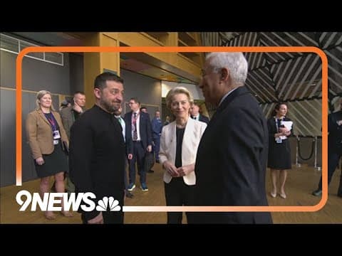 Zelenskyy meets EU leaders at summit
