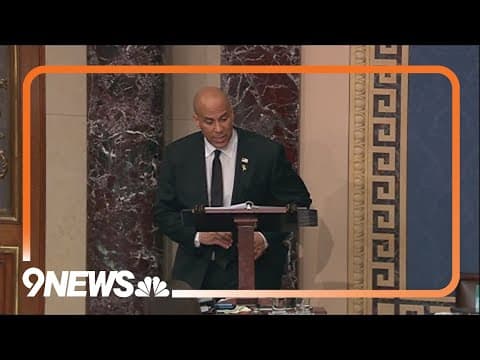 Senator Cory Booker has broken the record for the longest floor speech