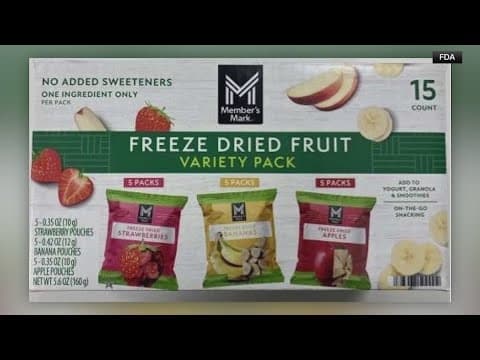 Freeze-dried fruit recalled for possible listeria