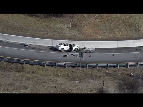 WATCH: 5 hospitalized after crash on I-66 in Fairfax County