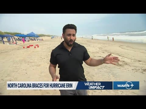 North Carolina beaches ban swimming as East Coast braces for impacts from Hurricane Erin