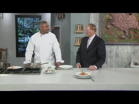 Chef Edgar “Dook” Chase IV in the WWLTV kitchen