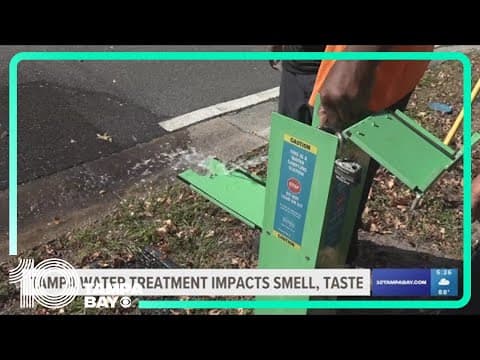 Taste, smell of water may slightly change for Tampa residents during disinfection process