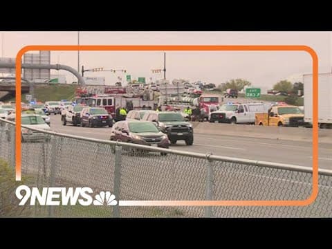 Westbound I-70 closure in Aurora causing major backups