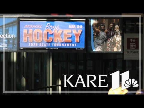 Fans flood to Xcel Energy Center for boys state hockey