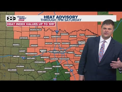 DFW Weather: High humidity and heat index values over the weekend
