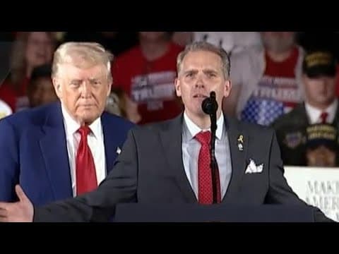 CNN contributor Scott Jennings speaks at Trump rally