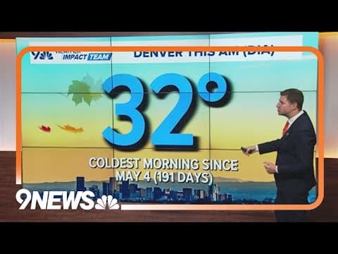 Denver has its first freeze of the season