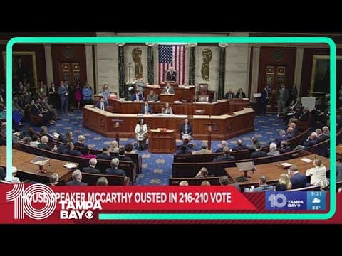 Kevin McCarthy ousted as speaker of the House in historic vote