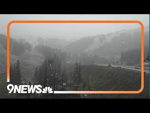 Snow falls in Colorado's mountains