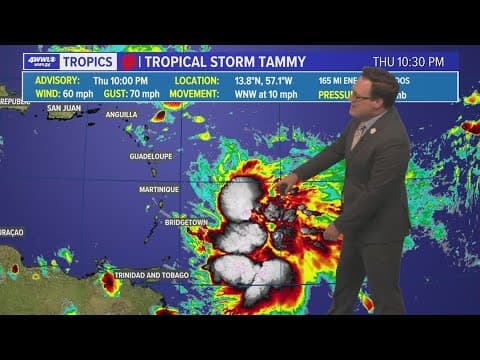 Thursday night tropical update: Eye on Norma and watching Tammy