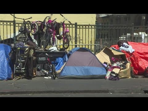 California Governor Gavin Newsom's new executive order is aimed at clearing homeless encampments