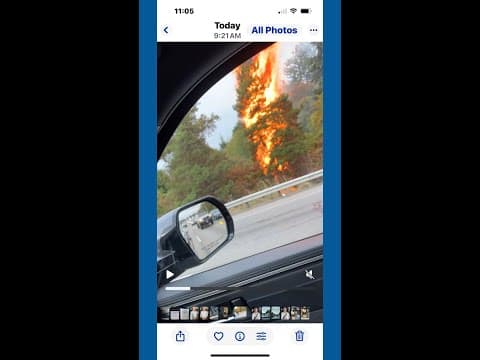 Fire breaks out along I-5 in Seattle