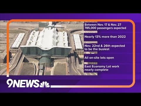 DIA expecting 13% more Thanksgiving travelers than 2022