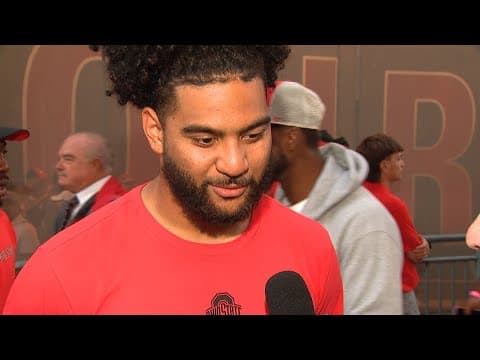 JT Tuimoloau postgame interview | Ohio State vs Iowa