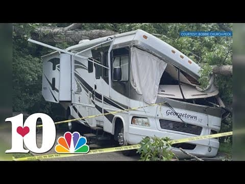 Woman injured after tree falls on camper in Pigeon Forge