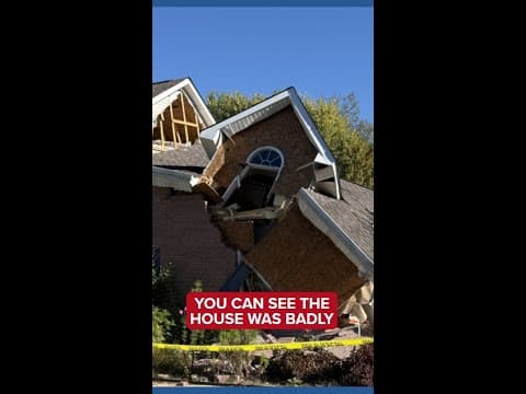 Car crashes into Powell home causing it to partially collapse