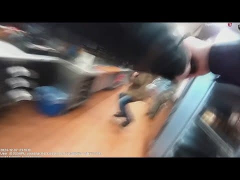 Bodycam video shows moments leading up to fatal shooting of man who allegedly stabbed Shelby officer