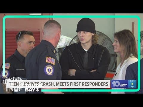 18-year-old meets first responders a month after St. Petersburg motorcycle crash