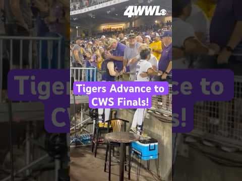 LSU stuns Arkansas with a wild comeback to punch their ticket to the CWS Finals #lsu