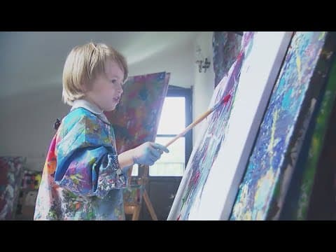 2-year-old boy making a name for himself in the art market