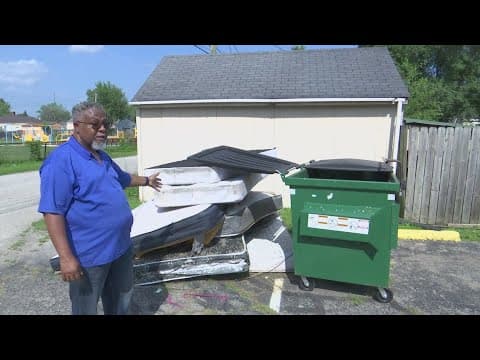 Indianapolis pastor fed up with illegal trash dumping in church dumpster