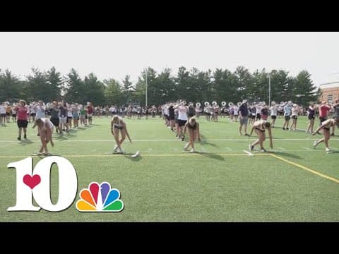 Pride of the Southland Band practices for game against Kentucky