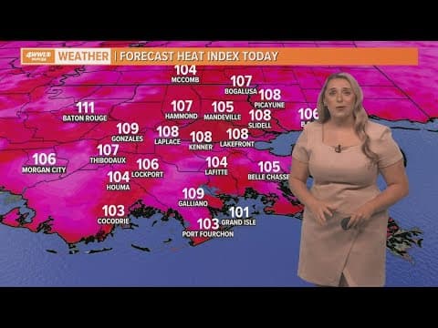 Weather: extreme heat on Saturday; not as sweltering next week