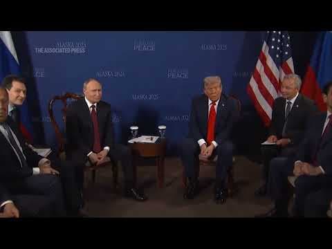 Trump, Putin take no questions starting their Alaska summit that could reshape European security