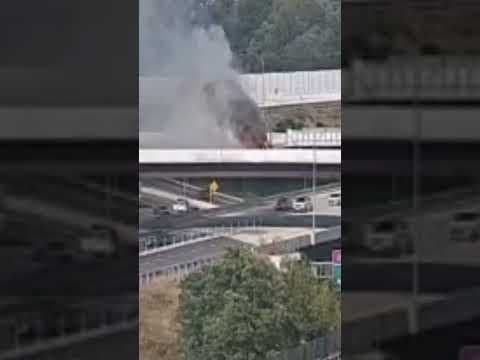Truck fire on I-495