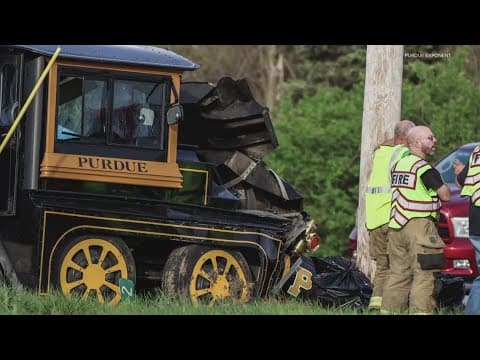 Deputies believe 'tire malfunction' caused deadly crash involving Purdue's Boilermaker Special