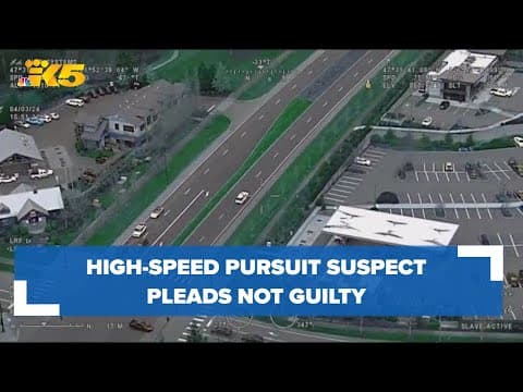 Driver accused in high-speed Eastside pursuit pleads not guilty