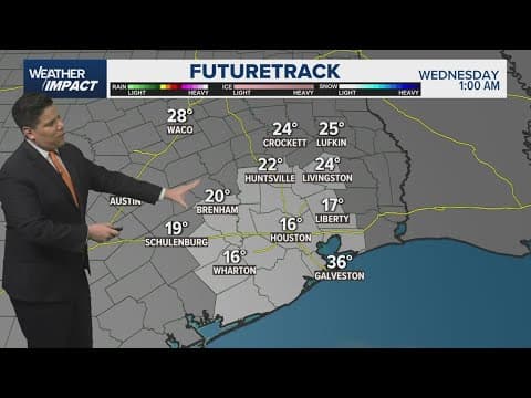 Southwest Texas cold weather: Artic air moves in Sunday