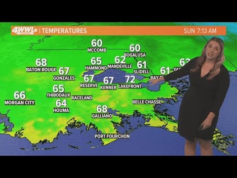New Orleans Weather: Warm on Sunday, heavy rain and storms arrive late Monday