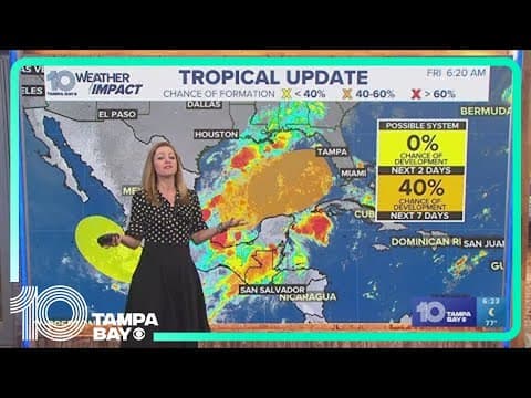 Tracking the Tropics: Disturbance in Gulf has 40% chance of development over next week