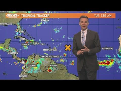 Tuesday 6am Tropical Update: Tropical depression could form by this weekend