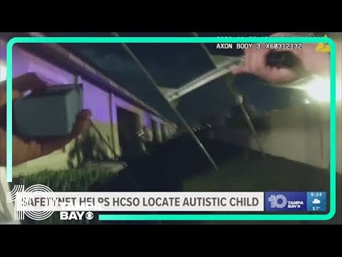 Safetynet helps Hillsborough County Sheriff's Office locate child with autism